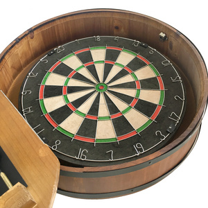 Factory direct sale custom logo wooden dart board custom darts target for darts board set bar decoration