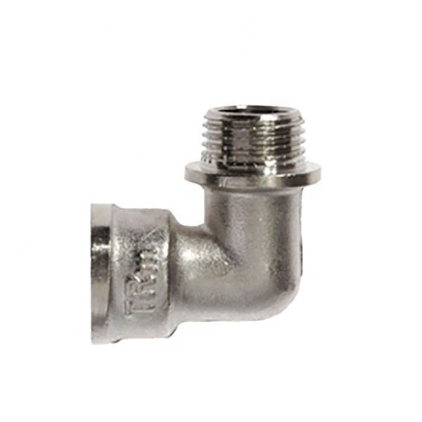 Russia market cross valve 4 way inner thread chrome plated tube fittings