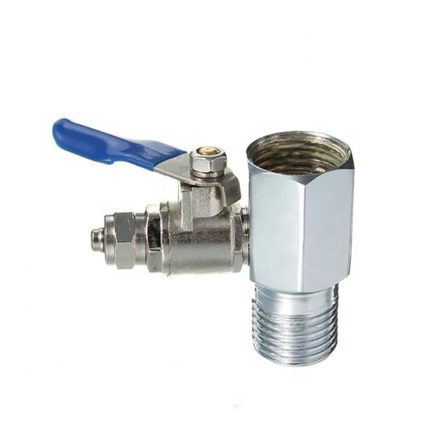 1/2'' to 1/4'' RO Water Adapter Ball Valve Faucet Tap Feed Reverse Osmosis