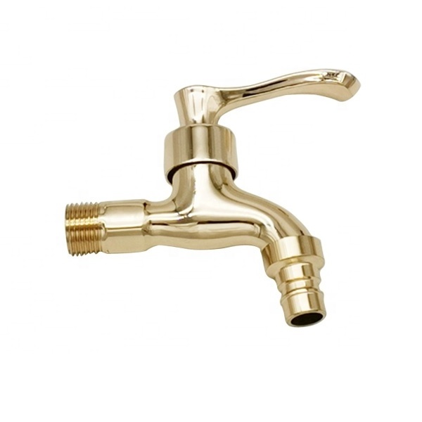 Brass Outdoor Faucet 1/2Inch X 1/2Inch Hose Bibb with 1/2Inch to 3/4Inch Faucet Adapter