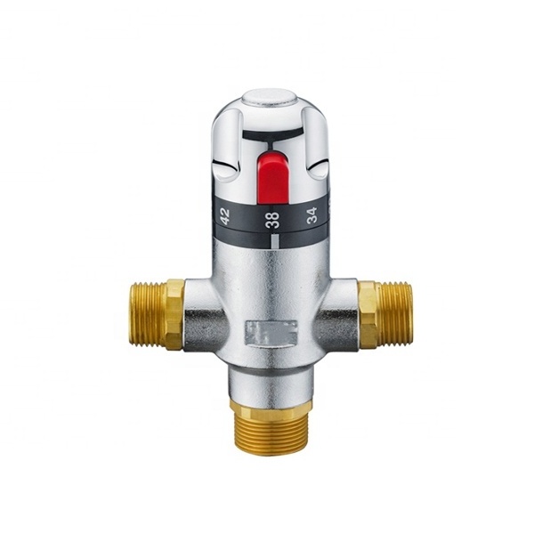 hot water heater thermostatic solar brass mixing valve