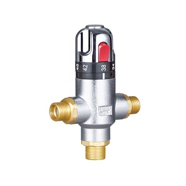 hot water heater thermostatic solar brass mixing valve