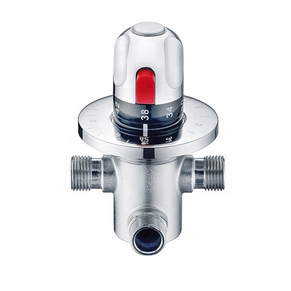 hot water heater thermostatic solar brass mixing valve