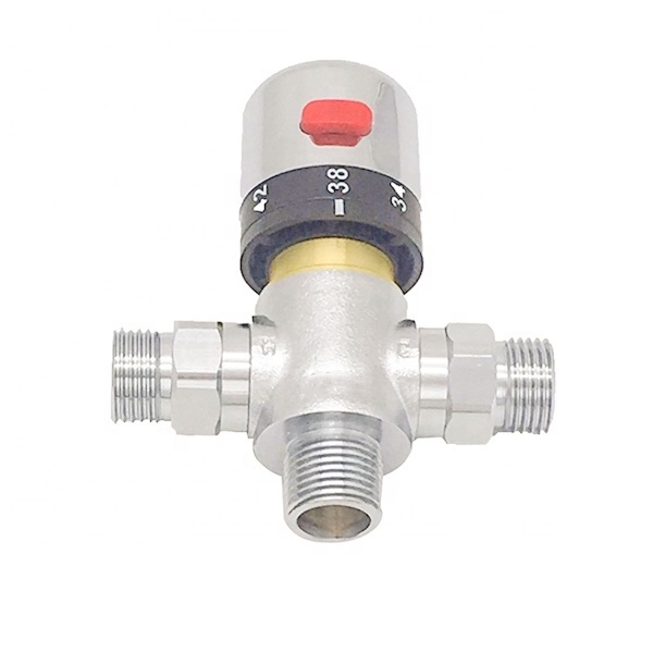 Retail-brass thermostatic mixing valve brass mixing water temperature control valve