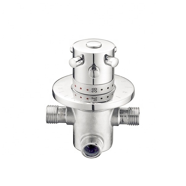 Retail-brass thermostatic mixing valve brass mixing water temperature control valve