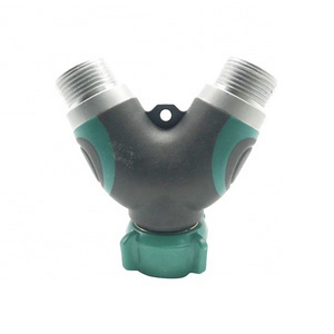 Garden Hose Splitter-Y Hose Connector 2 Way 3/4inch Water valve