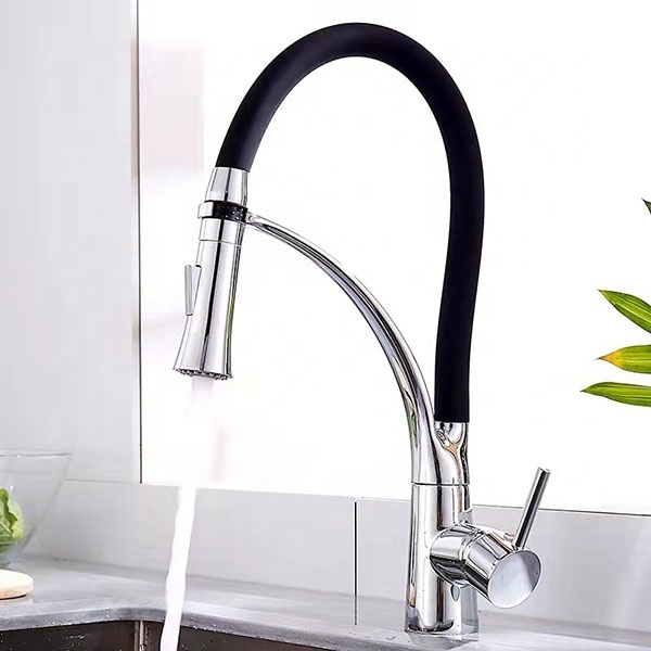 Washing water single handle durable brass stainless steel kitchen faucet