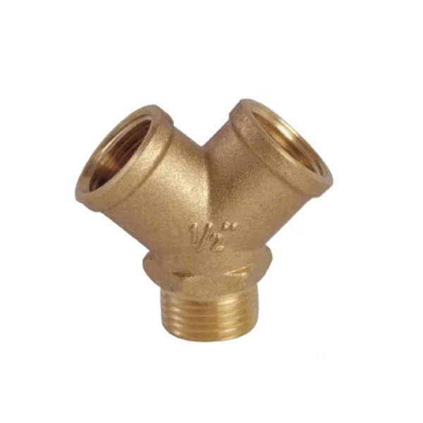 3/4inch GHT Brass Y hose fittings Garden hose connector