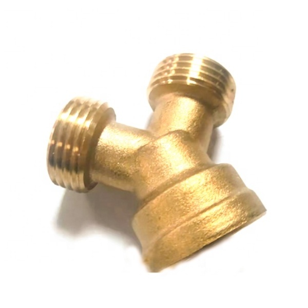 3/4inch GHT Brass Y hose fittings Garden hose connector