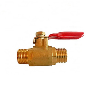 1/4 inch MaleXMale NPT Brass Ball Valve Water Moisture Air Tank Drain Shut Off