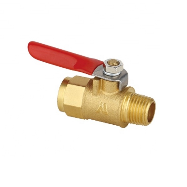 1/4 inch MaleXMale NPT Brass Ball Valve Water Moisture Air Tank Drain Shut Off