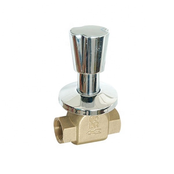 3/4 inch Luxury Brass Concealed Stop Valve with Triangle handle For Water