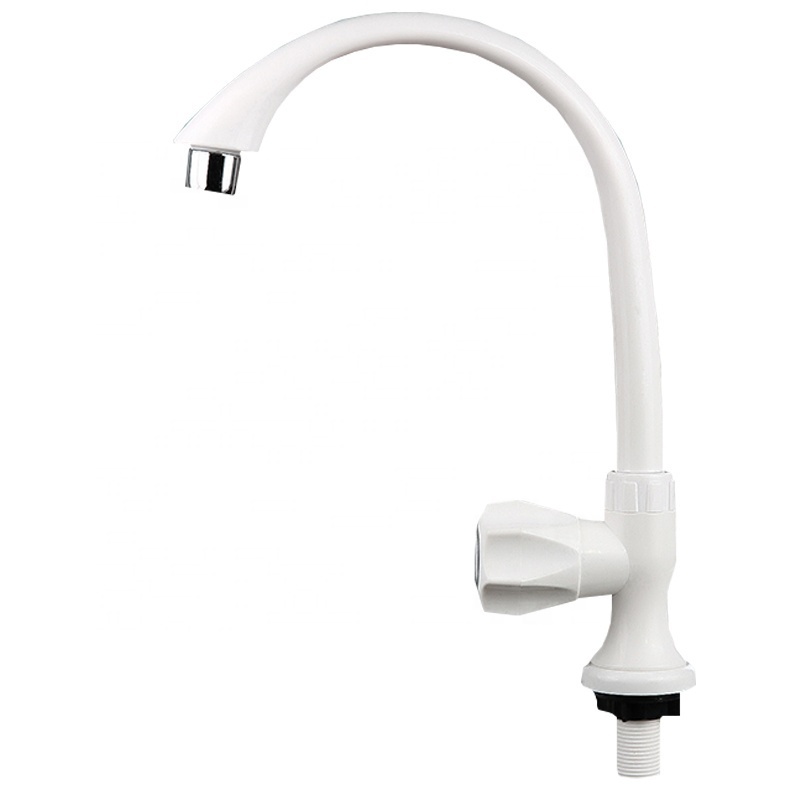 Double Handle Plastic Water Tap double Cold Kitchen sink Taps Faucet