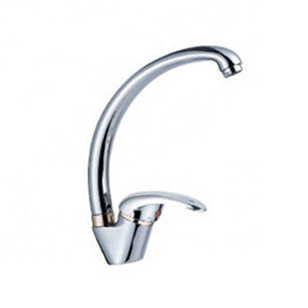 Wall Mounted Swivel Spout Brass Single Handle Pull Down Kitchen Faucet