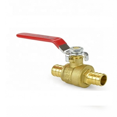 1/4" turn 1/2" 3/4" 1" inch Pex brass full port shut off ball valve