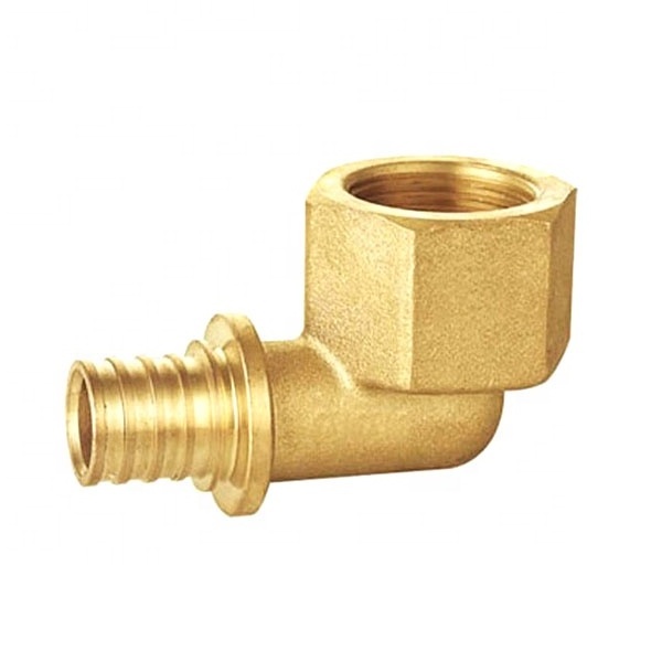 1/2inch PEX Elbow Brass Hose Nipple Male Thread Swivel Joint 90 Degree Elbow