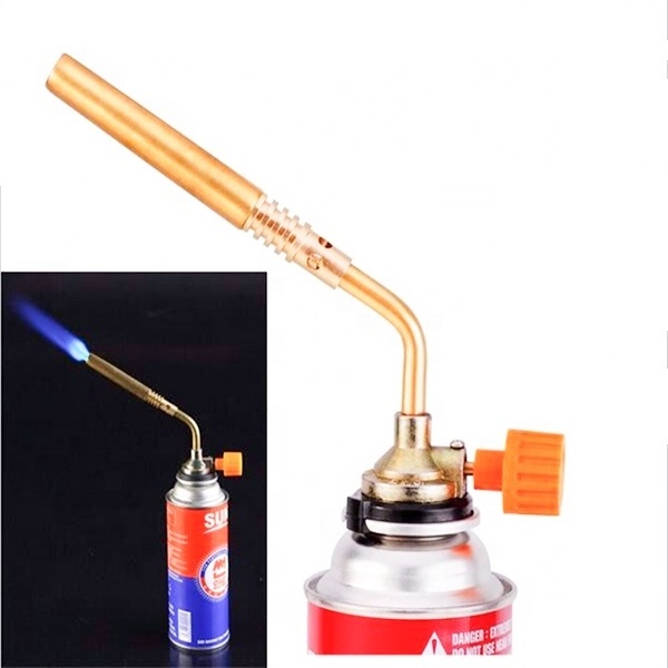 Gas Torch Portable Flame Gun for Camping Welding BBQ Cooking Manual Ignition Burners