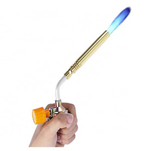 Gas Torch Portable Flame Gun for Camping Welding BBQ Cooking Manual Ignition Burners