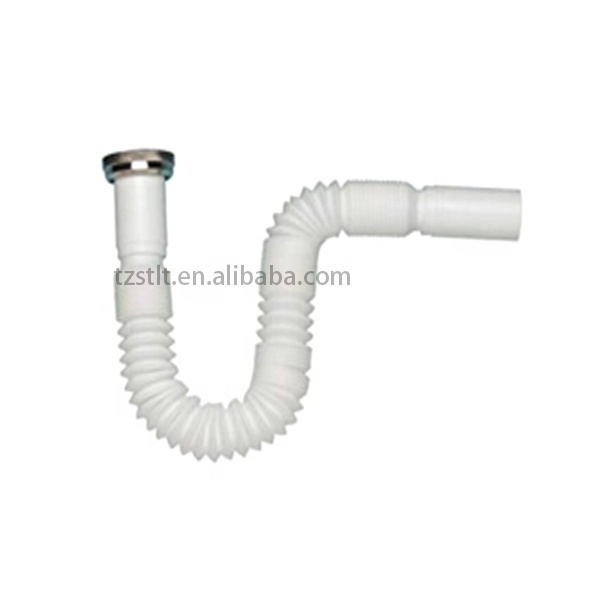 Flexible Plastic PVC PP Sink Washing Basin Bathtub Waste Drain Pipe