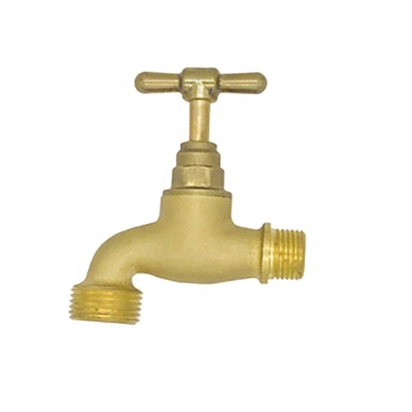 Brass Forged Garden Hose Water Bib Tap 1/2inch x 3/4inch NPT thread