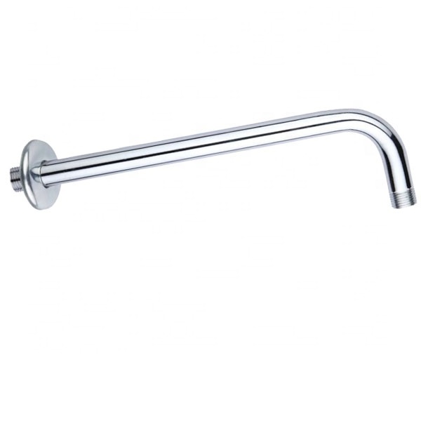 Wall mounted chromed 12 Inch Stainless Steel Gooseneck Extender Shower Arm