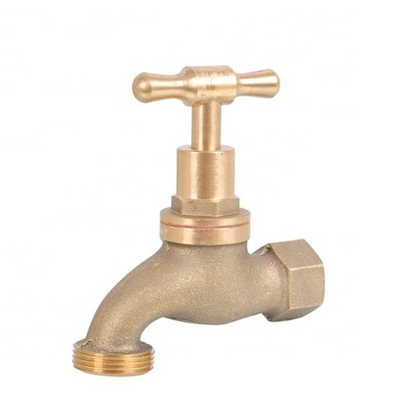 Brass Forged Garden Hose Water Bib Tap 1/2inch x 3/4inch NPT thread