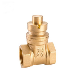 Brass Gate Valve with Key for water Oil Gas Lockable gate brake valve