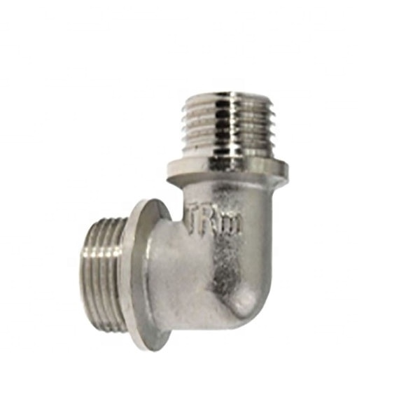 Russia market cross valve 4 way inner thread chrome plated tube fittings