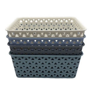 Buy Open desktop storage basket Sundry toy Box Cosmetics book stationery container Plastic household waste basket