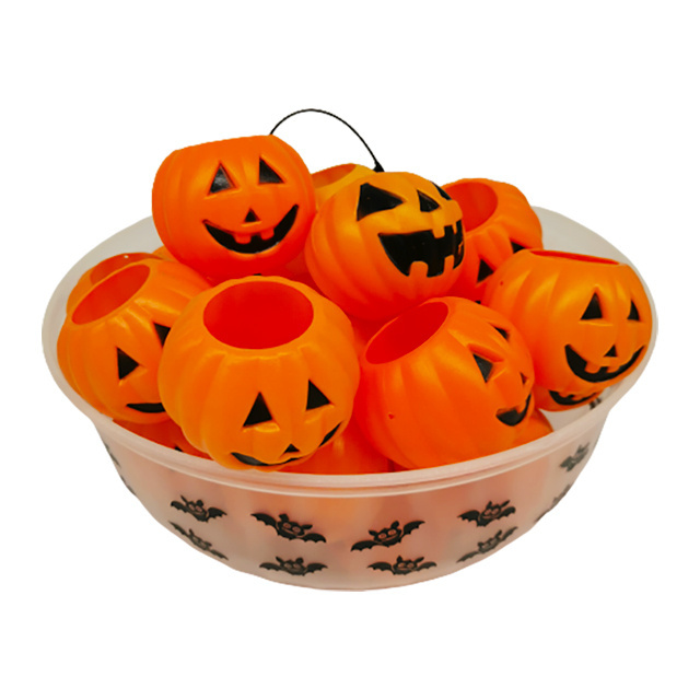 Sunup Wholesale 2023 New Design Halloween Props Portable Pumpkin Lantern Candy Basket