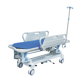 High Quality Medical Equipment First Aid Bed ICU Hospital Bed Height Adjustable Hospital Stretcher Rransfer Bed