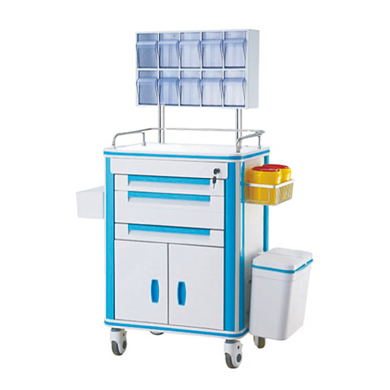 Hospital Treatment Trolleys Medicine Change Nursing Use ABS Emergency Cart Medical Trolley Rescue Cart