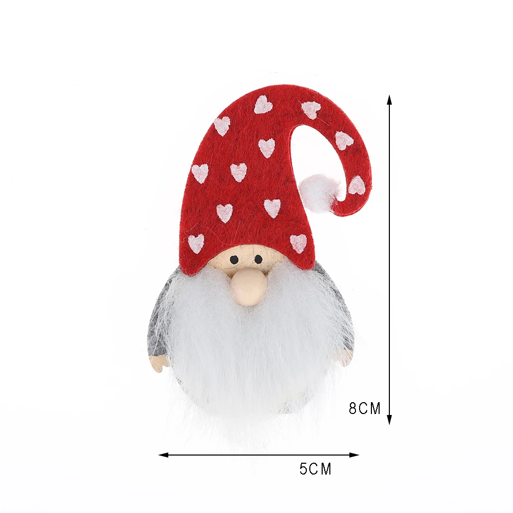 Felt Mini Christmas Gift Stickers Swedish Tomte Ornament Christmas Window Sticker Decoration