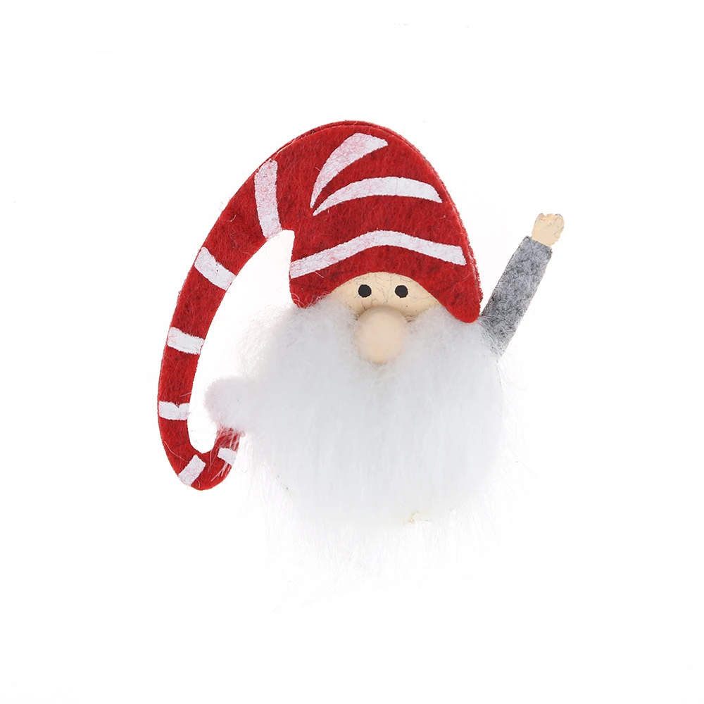 Felt Mini Christmas Gift Stickers Swedish Tomte Ornament Christmas Window Sticker Decoration