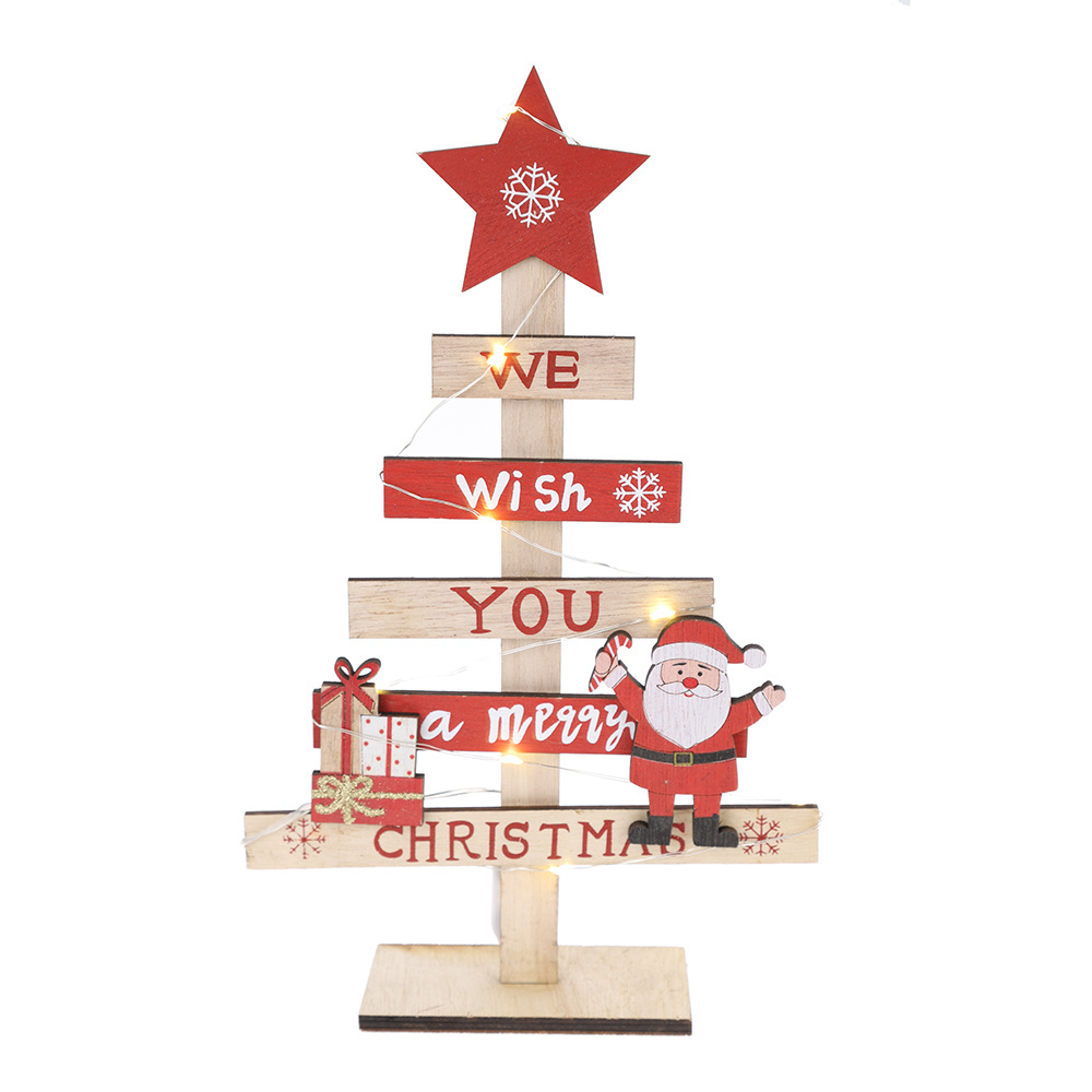 Christmas Table Decorations Wooden Christmas Tree Country Christmas Table Centerpiece