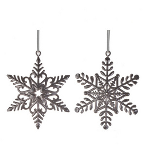 Snowflake Christmas tree hanging ornament metal decoration DIY crafts