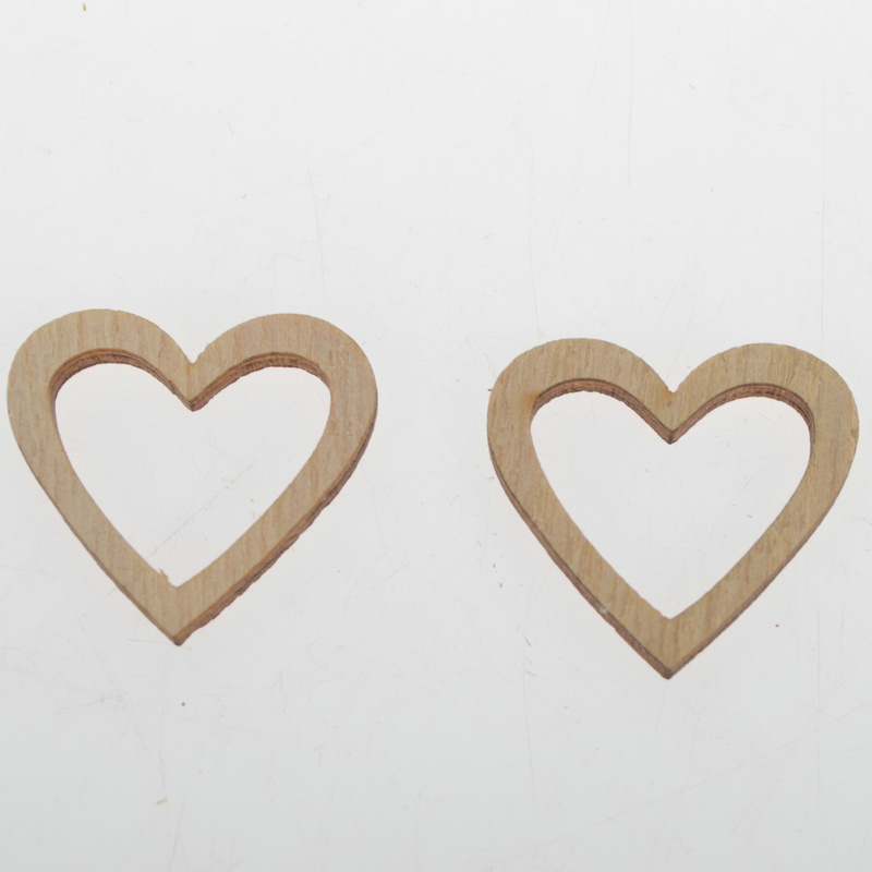 Product distributor opportunities Customized  Rustic Wooden cut out Love Heart Wedding Table Scatter Decoration Party Confetti