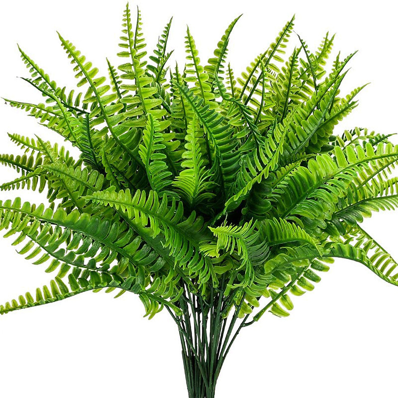 Home Garden Patio Porch Outdoor Plants Greenery Artificial Ferns Fake Faux Boston Fern Plant