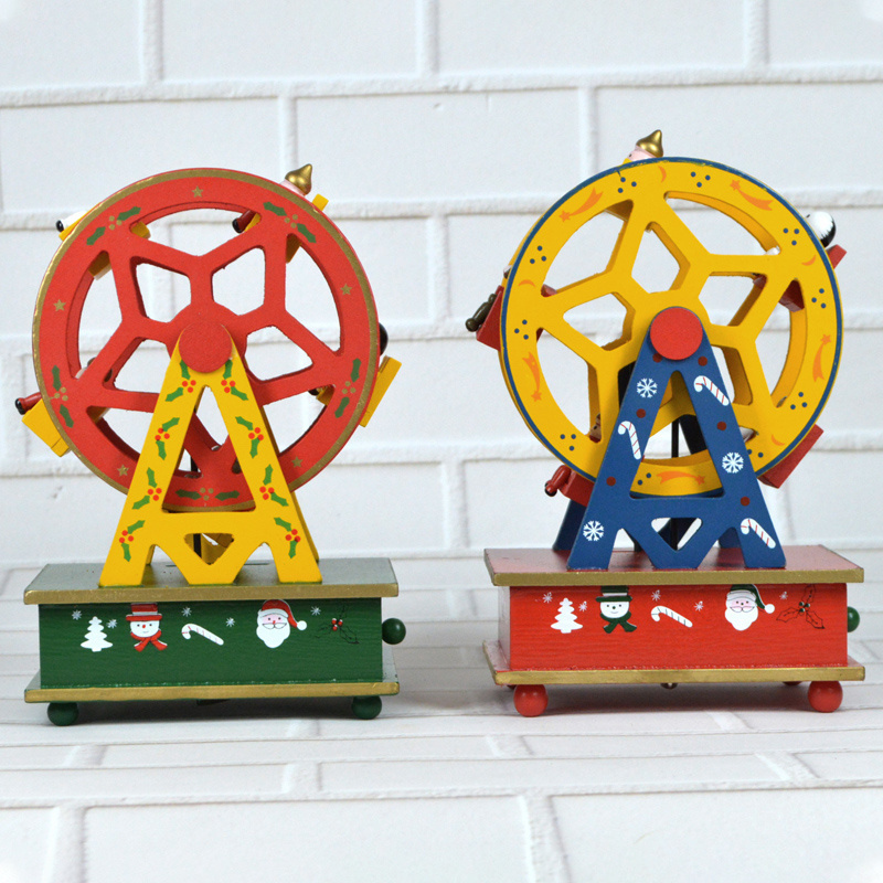 Christmas Ferris Wheel Mini Animated Carnival Music Box For Kids Christmas Gifts