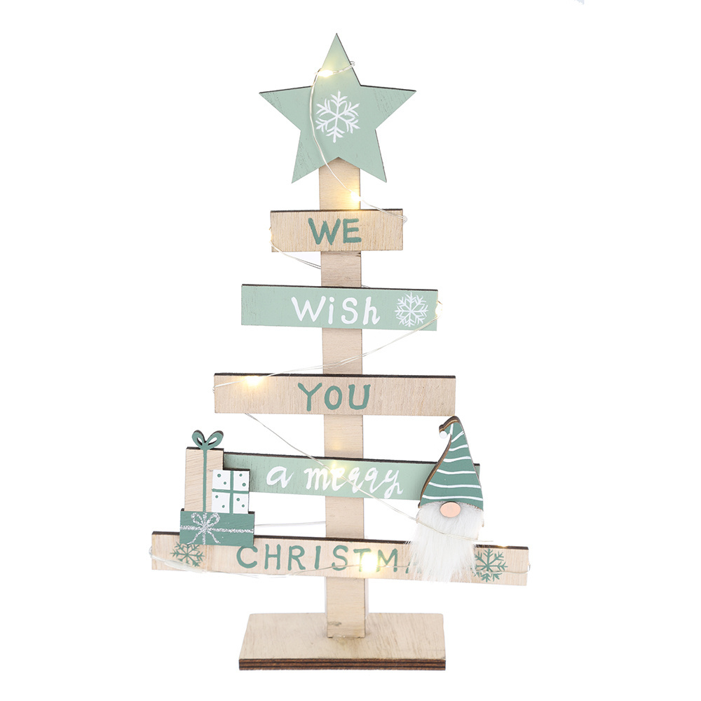 Christmas Table Decorations Wooden Christmas Tree Country Christmas Table Centerpiece