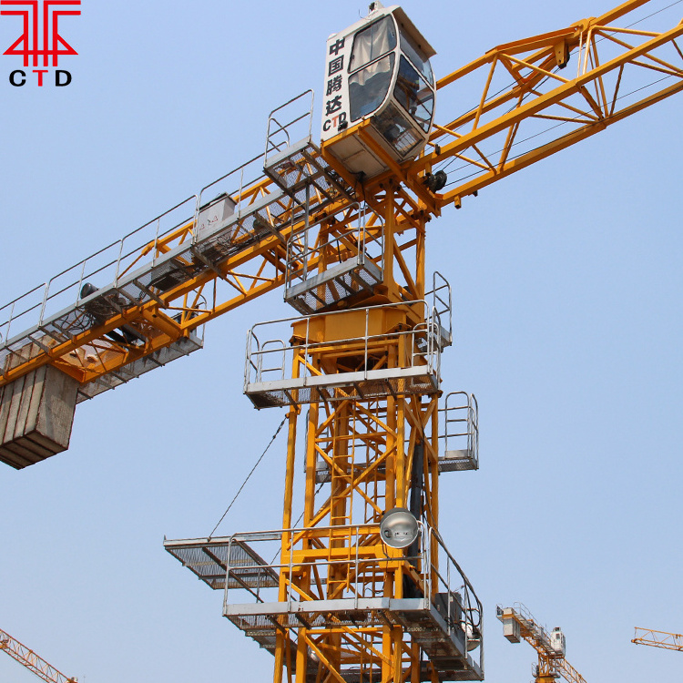 10 Ton 60m Self Erecting Hammer Head Tower Crane