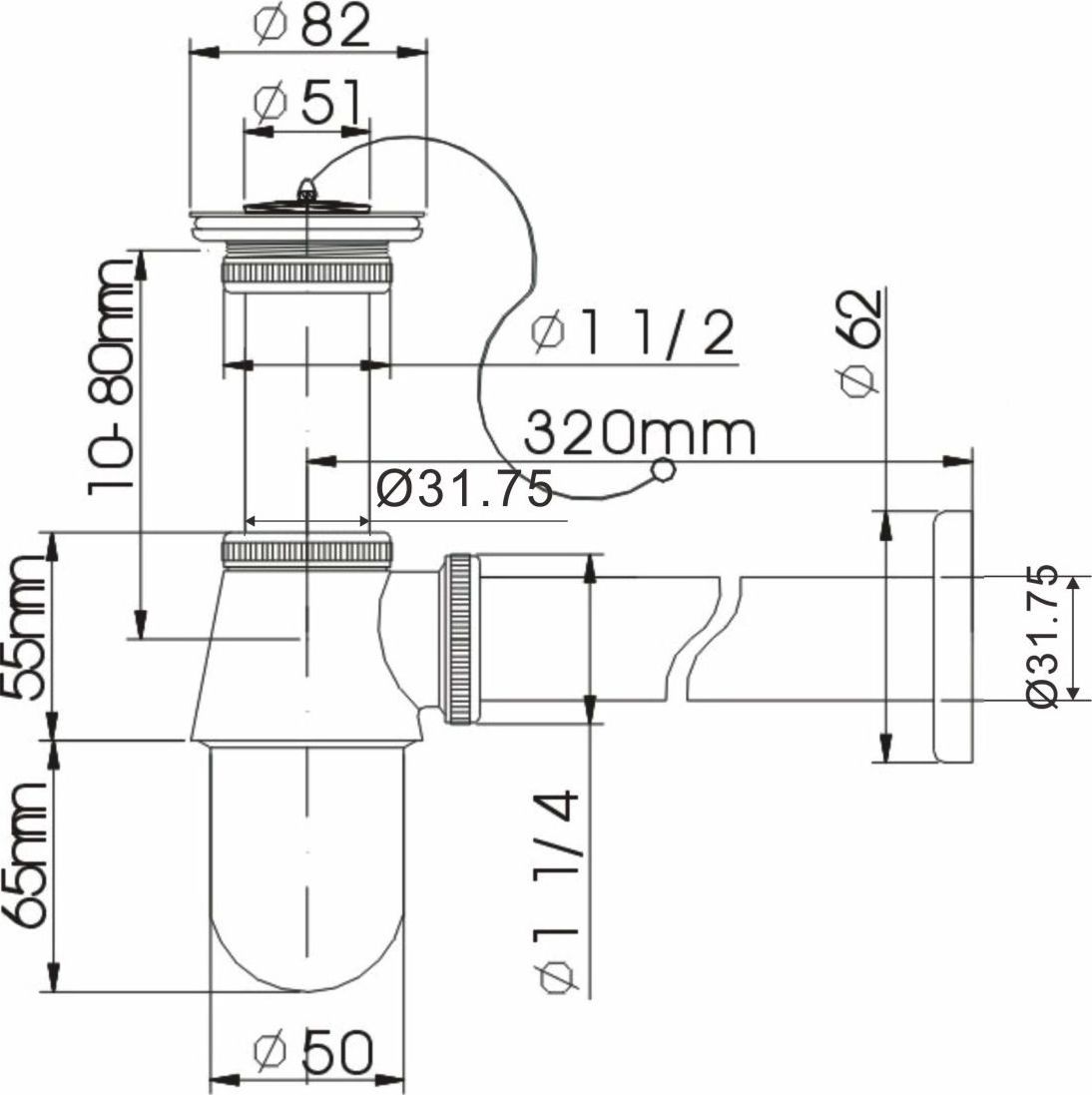 good price basin sink use brass material drain strainer anti siphonic bottle trap siphon drain basin waste drain bottle trap