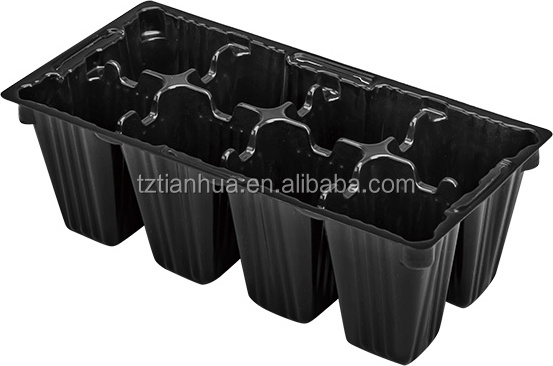 Plastic Seed Starting Tray 8 Cell Seedling Germination Propagation Nursery Plant Gardening Tray