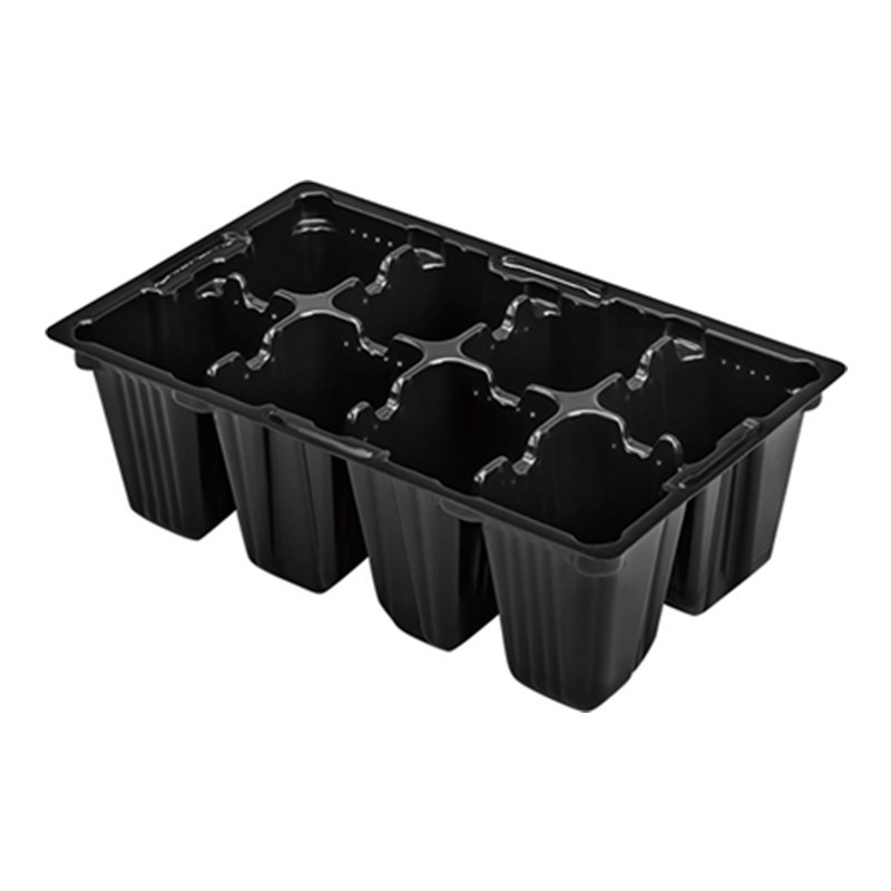 Plastic Seed Starting Tray 8 Cell Seedling Germination Propagation Nursery Plant Gardening Tray