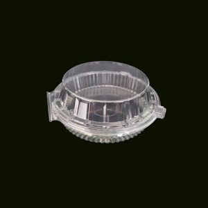 10" Plastic Disposable Pie Containers with Hinged Locking Lids, Round Pie Keepers, Flan Cake Containers for Transport