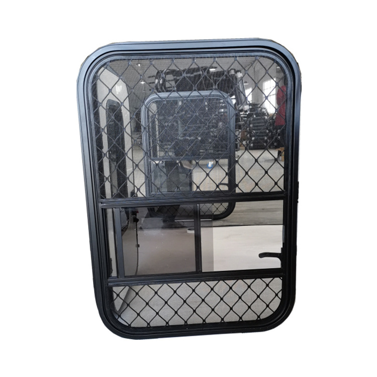 extremely sturdy Aluminum panel teardrop travel trailer Door with insect screen