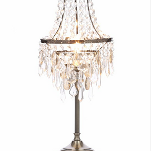 fancy decorative home table lamp decorative crystal table lamp white chandelier decoration lamp