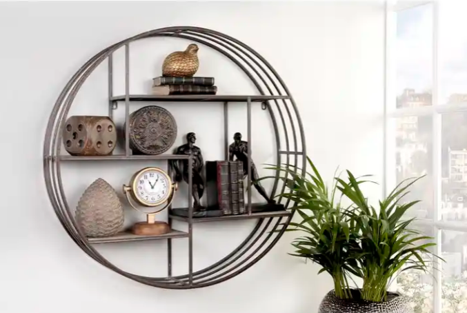 hanging storage shelf iron art wall shelves for home living room bedroom wall storage rack batch wall hanging accessories