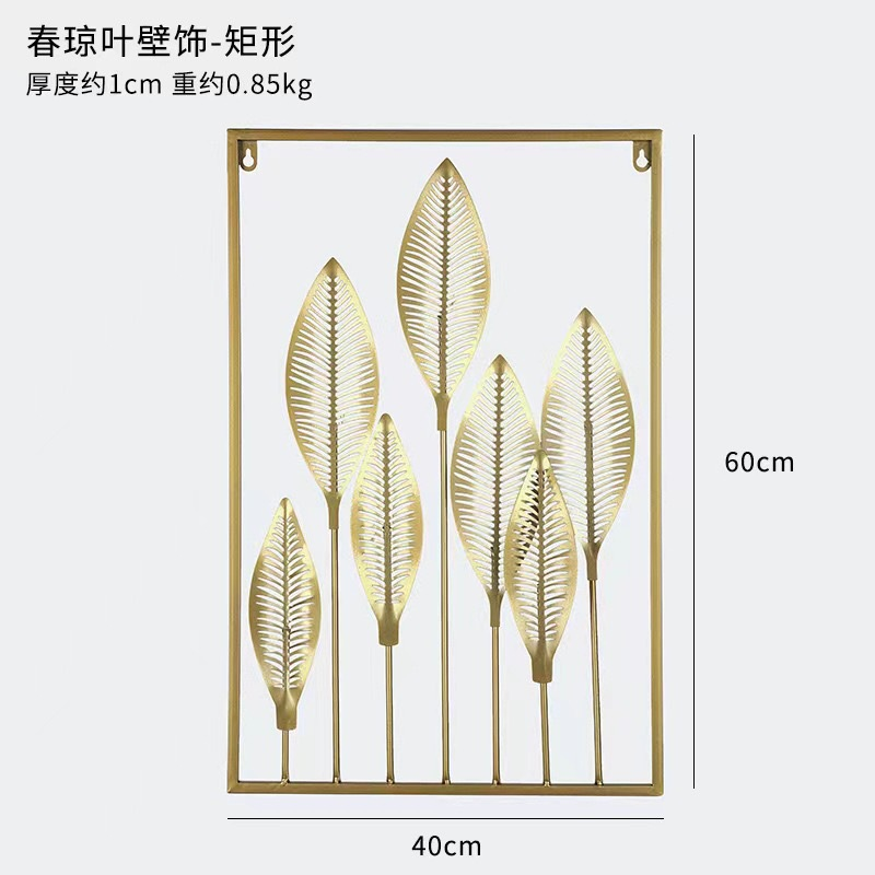 Large Indoor Bedroom Living Room Display Wall Decor Flowers Hanging Metal Modern Gold Luxury Art Decor Home Wall Decor