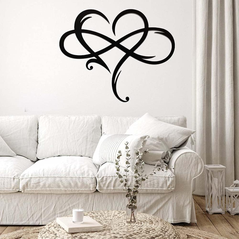 Love Sign Steel Wall Plaques Bedroom Ornaments Unique Infinity Metal Art Wall Decor for Home Wedding Decor